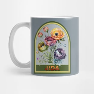 Jida Vintage Floral Grandmother Mug